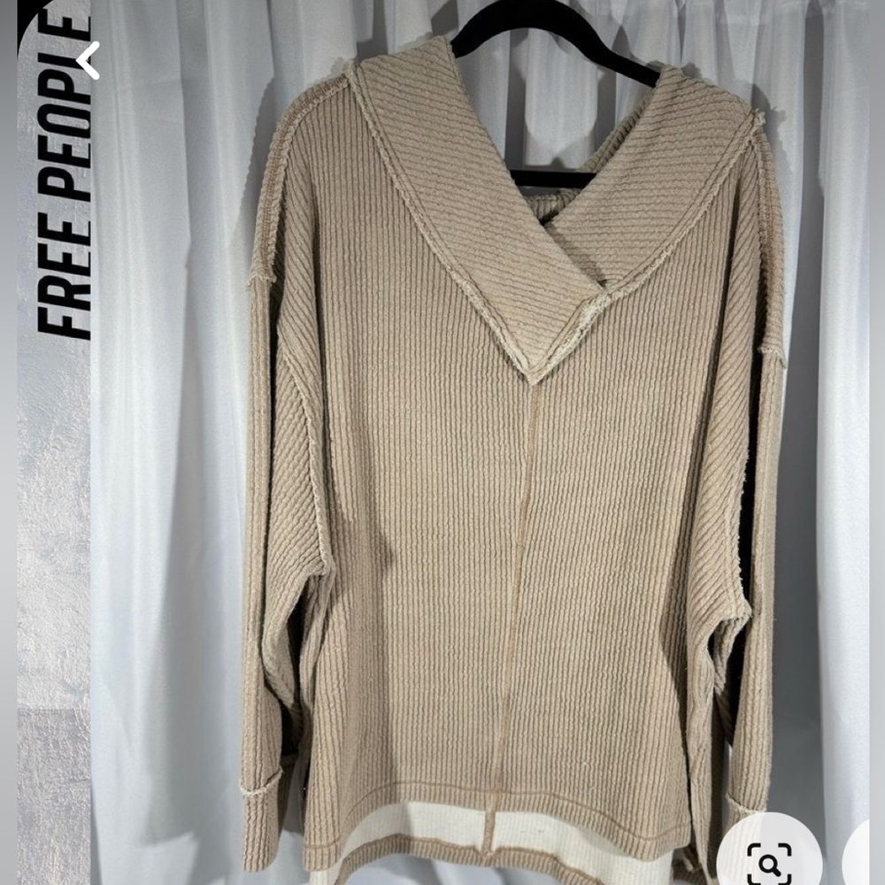 NWOT Free People ribbed oversized sweater